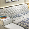 Button-Tufted Design Exquisite Leather Bed / Lixra