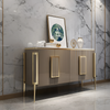 Luxury Marble-Top Nordic Wooden Buffet Table / Lixra