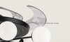 Modern 2-in-1 Crystal Chandelier Ceiling Fan/ LIxra