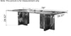 Luxotic Modern Marble Top Rectangular Dining Table / Lixra