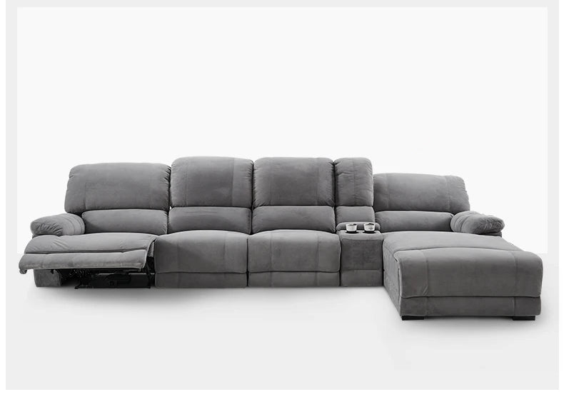 Futuristic Design Electric Fabric Recliner Sofa / Lixra