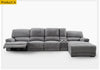 Elementary Futuristic Design Electric Fabric Recliner Sofa / Lixra