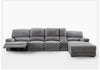 Elementary Futuristic Design Electric Fabric Recliner Sofa / Lixra