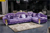Magnificent European Design Wooden Carved Sectional Sofa / Lixra