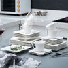 White Ceramic Resplendent Dinnerware Set / Lixra