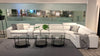 Contemporary Design Resplendent Linen Fabric Electric Recliner Sofa / Lixra 
