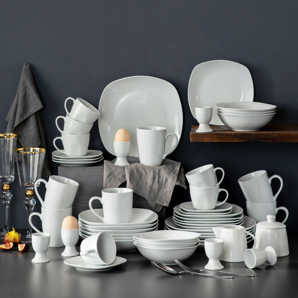 50-Piece Porcelain Dinnerware Set For 6