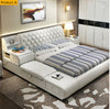 Button-Tufted Design Exquisite Leather Bed / Lixra