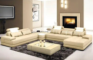 Leather U-Shaped Sectional Sofa / Lixra