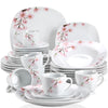 30/60 Pieces Elegant Kitchen Ceramic Dinnerware Set / Lixra