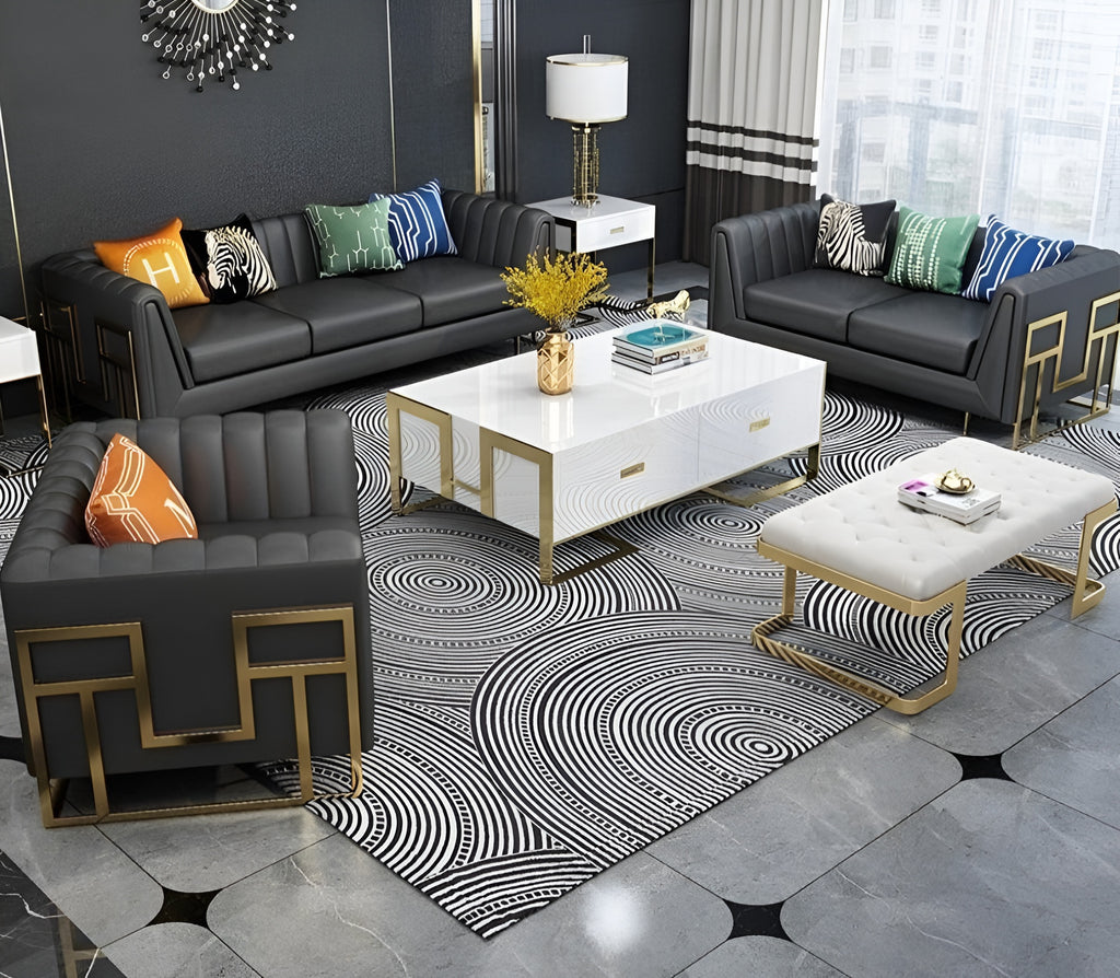 Luxurious Mexican Leather Sofa Set / Lixra