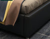 Elegant Button Tufted Design Leather Bed / Lixra