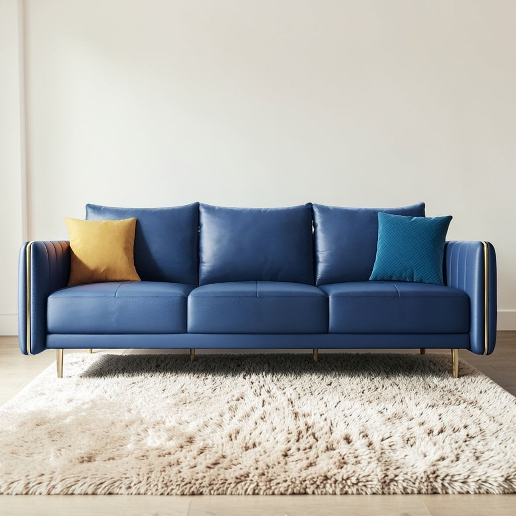 3-Seater Luxurious Leather Sofa for Living Room / Lixra