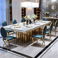 Home Desire Marble Dining Table Set / Lixra
