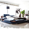 Italian Designed Modern Wooden Frame Leather Bed / Lixra