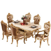 European Rectangular Marble-Top Dining Table / Lixra