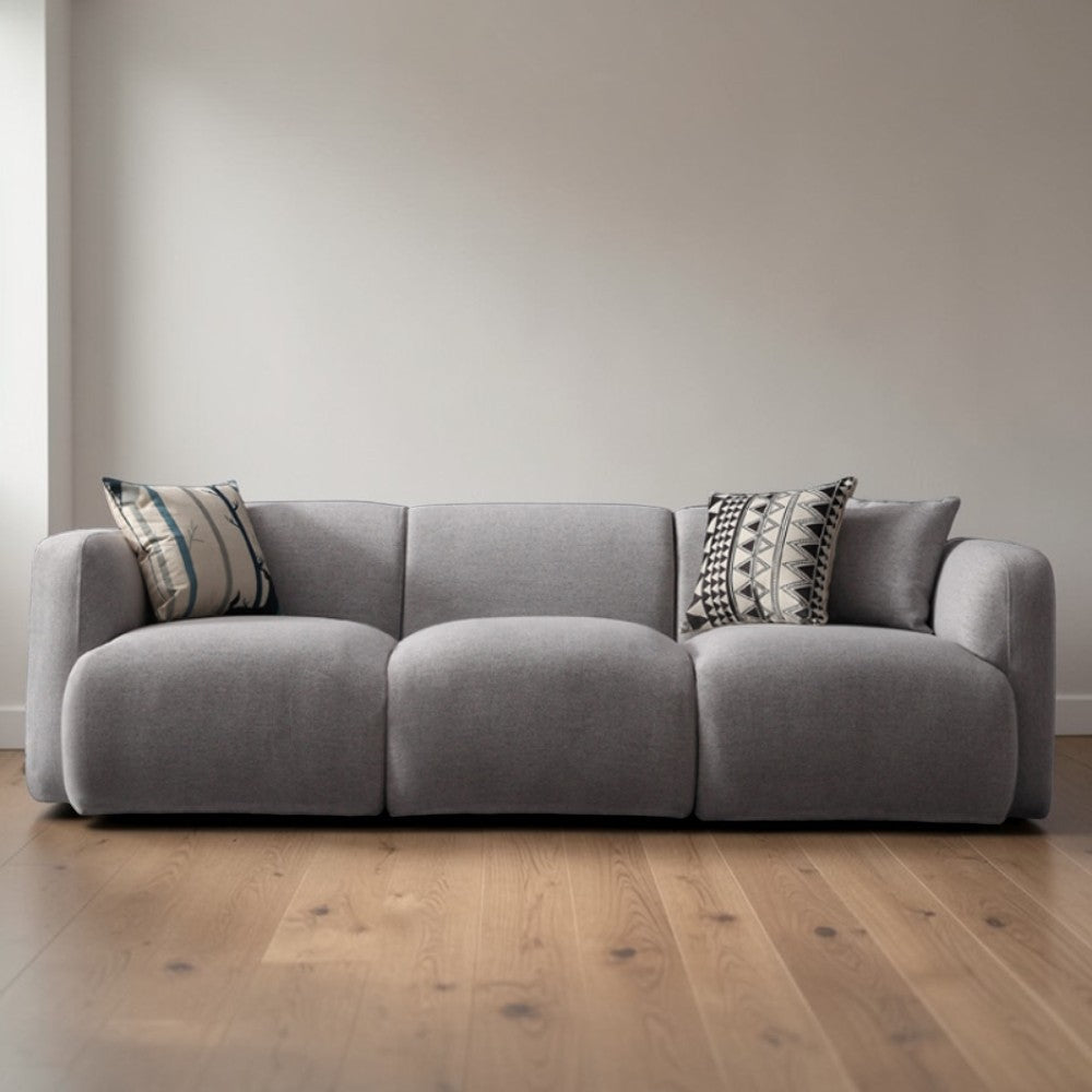 Elegant Design 3-Seater Fabric Sofa / Lixra