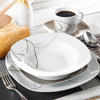 30-Piece Ceramic Kitchen Dinnerware Set for 6 / Lixra