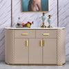 Luxurious Marble-Top Buffet Cabinet / Lixra