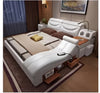 Modernistic Multi-Functional Soft Leather Bed / Lixra