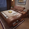 Modernistic Multi-Functional Soft Leather Bed / Lixra
