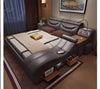 Modernistic Multi-Functional Soft Leather Bed / Lixra