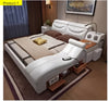 Modernistic Multi-Functional Soft Leather Bed / Lixra
