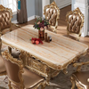 European Rectangular Marble-Top Dining Table / Lixra