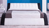 Modern Wave Design LED Leather Bed / Lixra