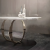 Exclusive Design Marble-Top Dining Table Set / Lixra