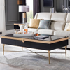 Glossy Wooden Construct Coffee Table