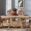 European Rectangular Marble-Top Dining Table / Lixra