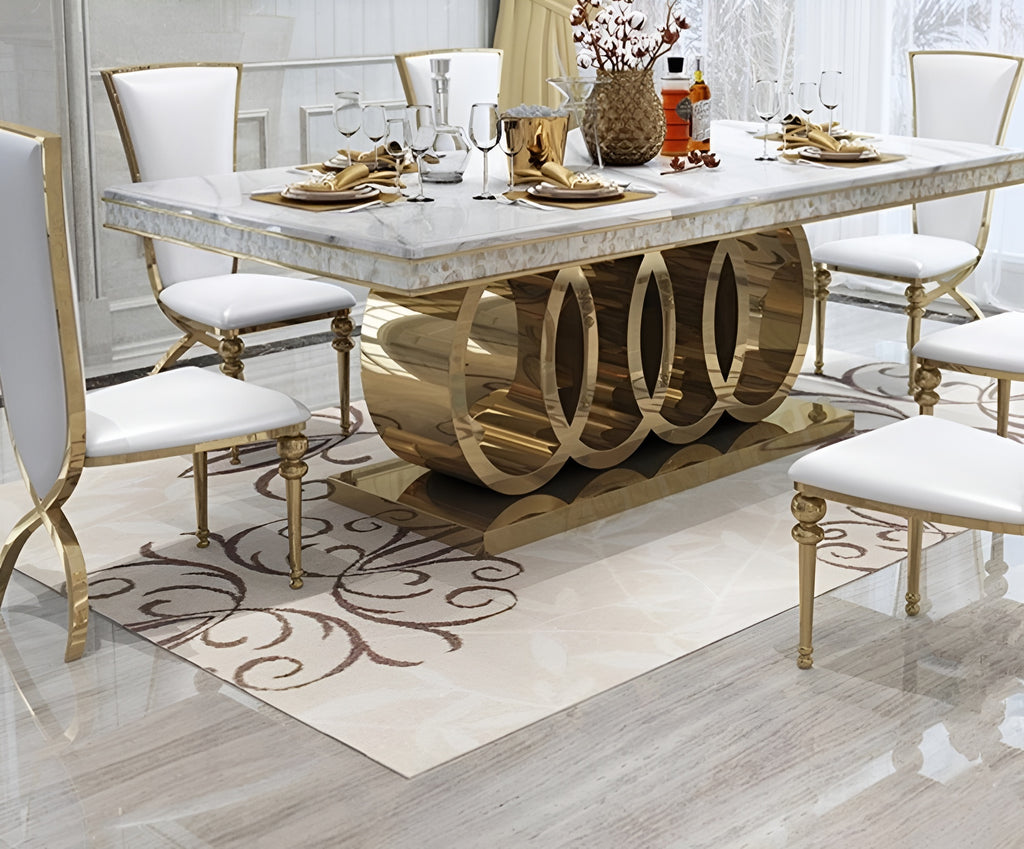 Bodacious Marble Dining Room Set / Lixra