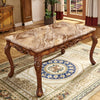 Brusten Style European Rectangle Marble Dining Table Set / Lixra