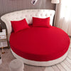 100% Pure Cotton Round Fitted Bedsheet With Pillow Cover / Lixra