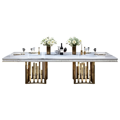 Marble Tabletop Modern Dining Table / Lixra