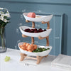 Modern Creative Three-Layer Fruit And Bowl Plate / Lixra