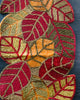 Leaf Design Glass-Beads Table Runner / Lixra