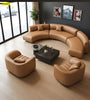 Modern Sectional Curved Leather Sofa / Lixra
