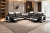Power Recliner Genuine Leather LED Sofa With Coffee Table / Lixra