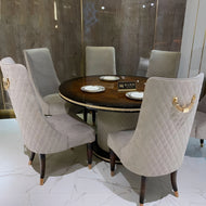 European Style wooden Dining Table Set / Lixra