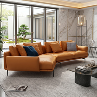 Italian Style Modern Leather Sectional Sofa / Lixra