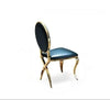 Sophisticated Leather Chair With Gilded Legs / Lixra