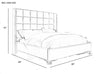 Luxurious Golden Accents And Floral Design Bedroom Set / Lixra