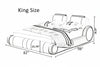Exclusive Designed Stylish White Leather Bed / Lixra