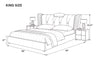 Modern Sophisticated Leather Platform Bed