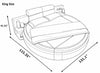 Italian Modern Designed Leather Round Bed