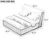 Modern Style Endearing Leather Bed