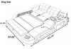 Modern Multifunctional Astonishing Leather Bed