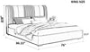 Versatile Modern Touch Luxurious Fabric Bed